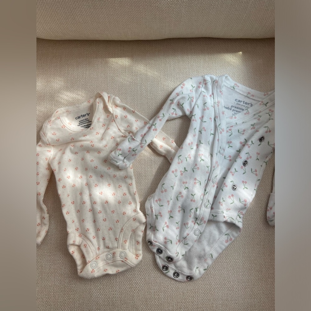 Carters preemie one sleeve onesies
